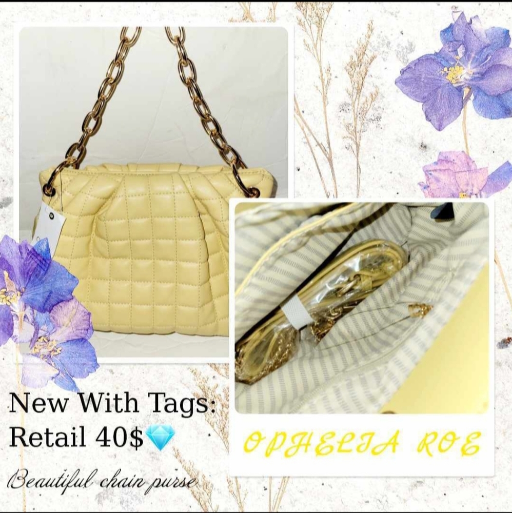 NWT 💎Ophelia Roe chain purse with crossbody strap